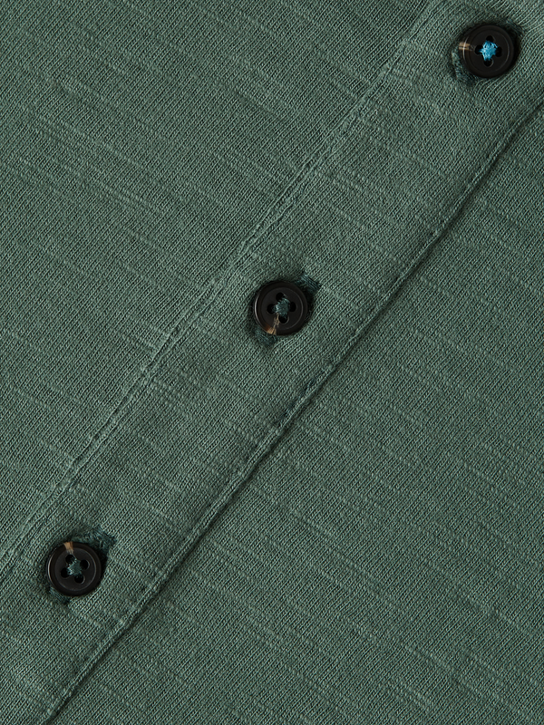 Slub Cotton Henley T-Shirt