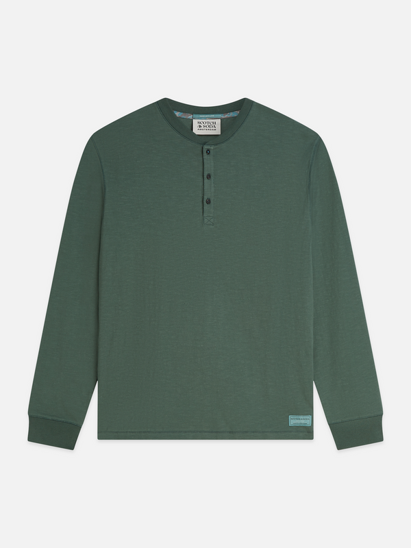 Slub Cotton Henley T-Shirt