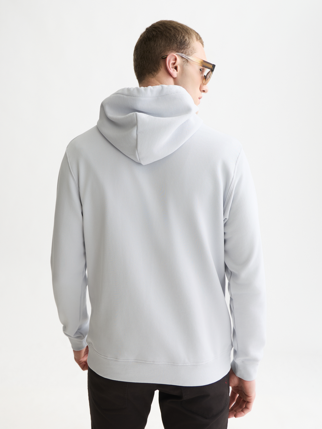 Sweat à capuche coupe droite avec logo