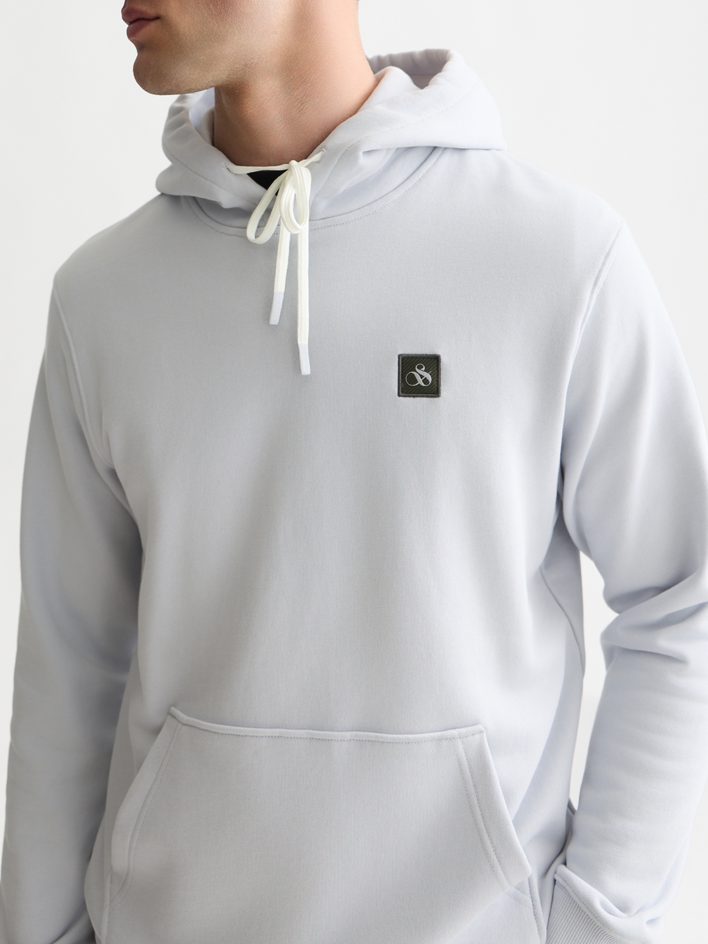 Sweat à capuche coupe droite avec logo