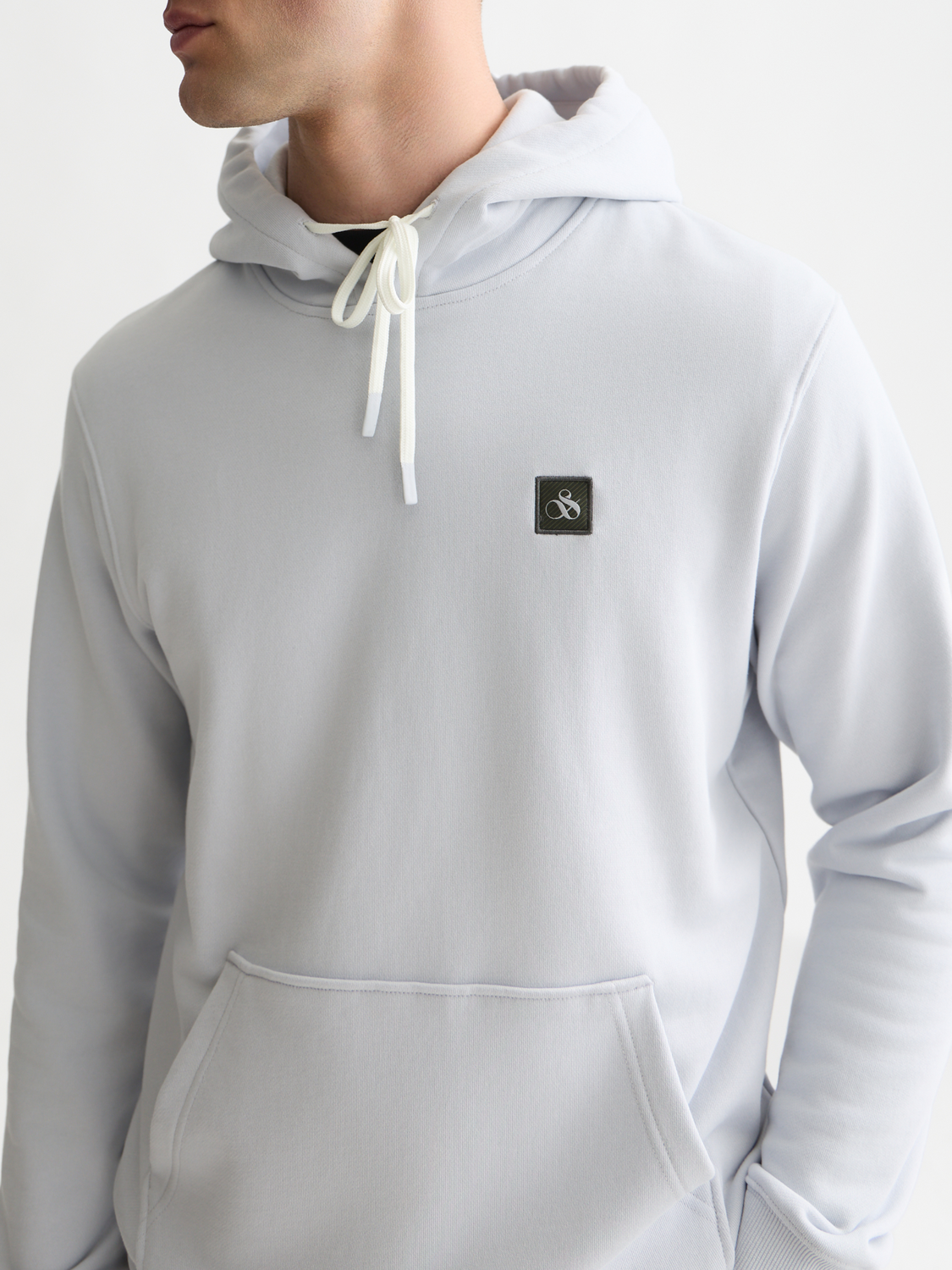 Sweat à capuche coupe droite avec logo