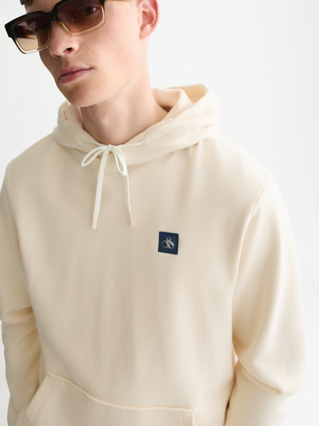 Logo Badge Regular-Fit Hoodie