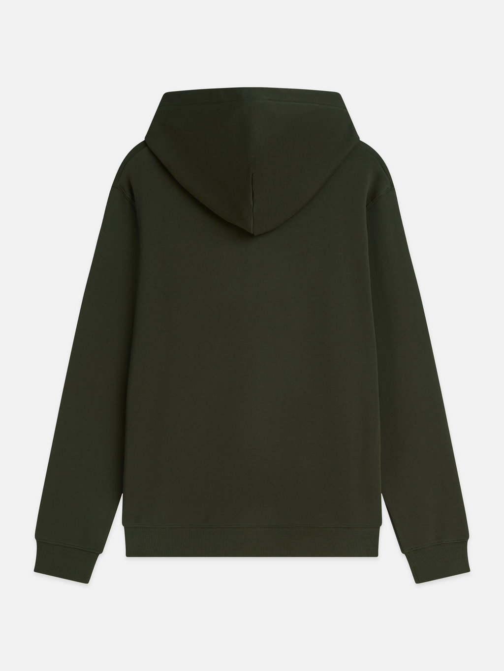 Logo badge regular-fit hoodie