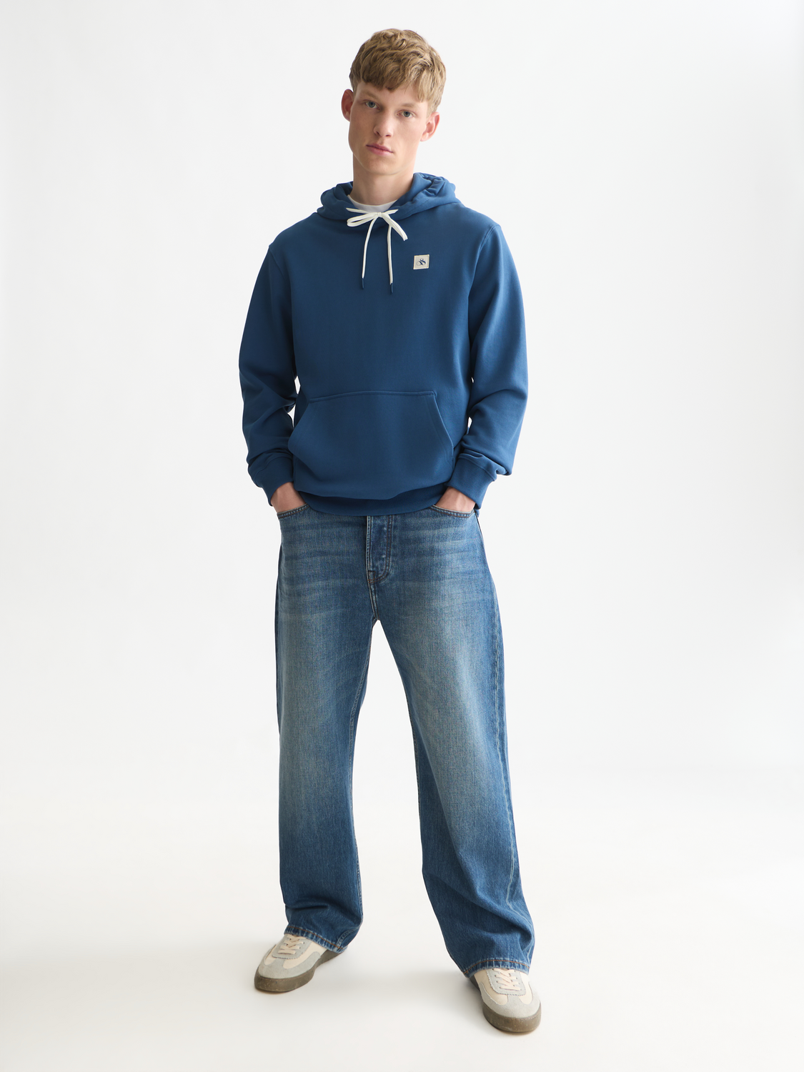 Logo Badge Regular-Fit Hoodie
