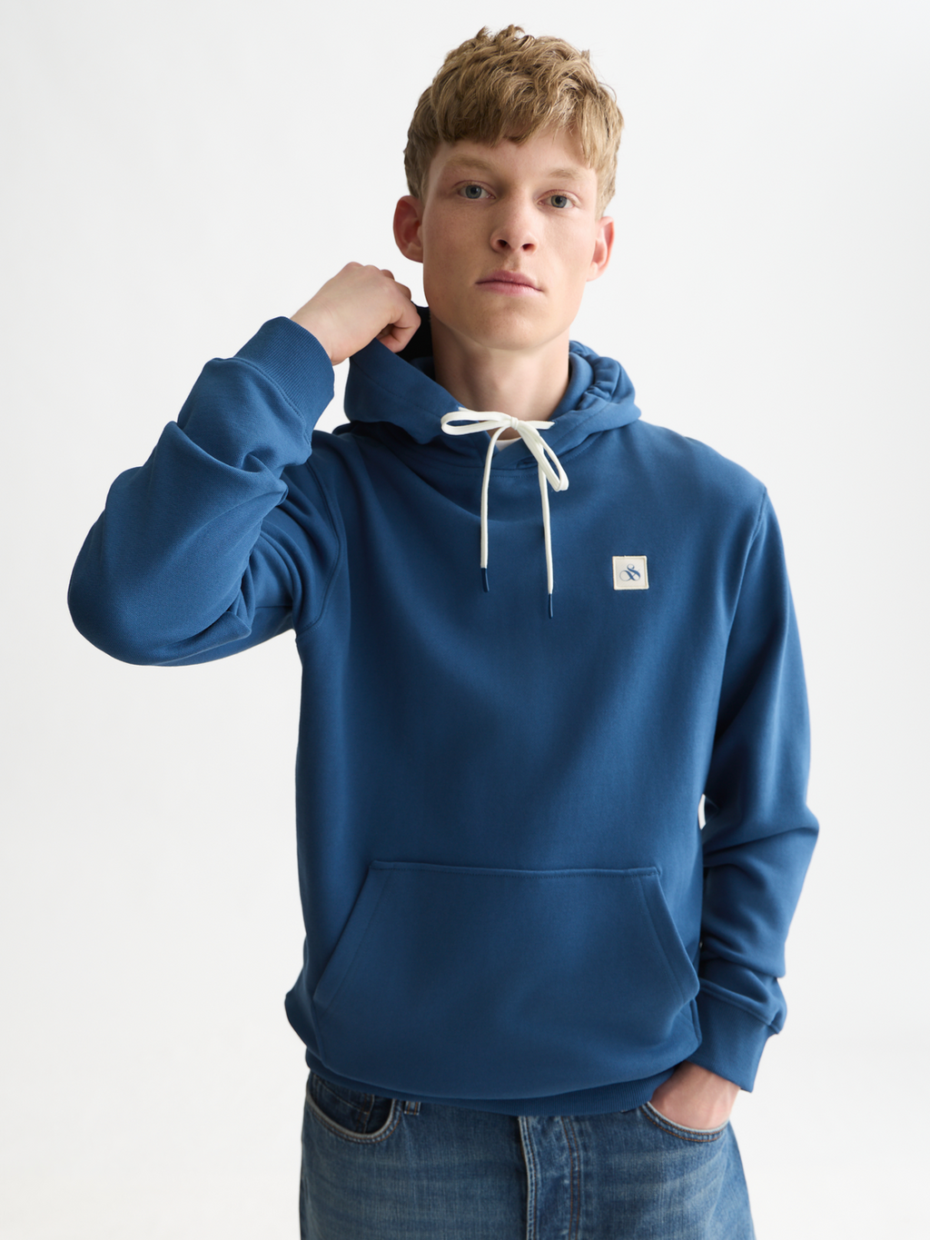 Logo Badge Regular-Fit Hoodie