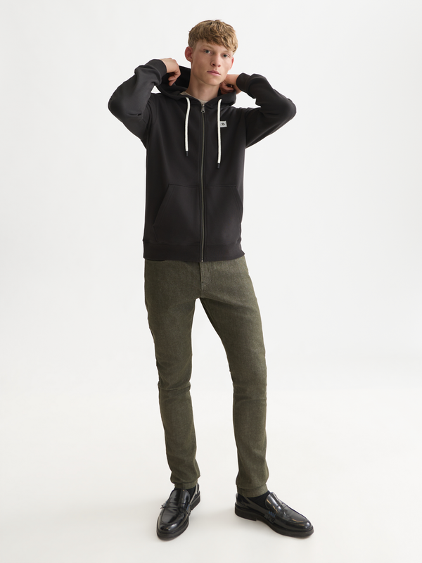 Logo Cotton Zip-Up Hoodie