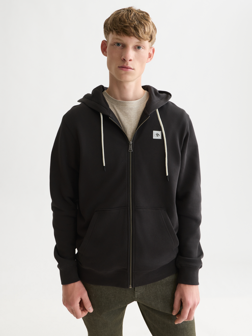 Logo Cotton Zip-Up Hoodie