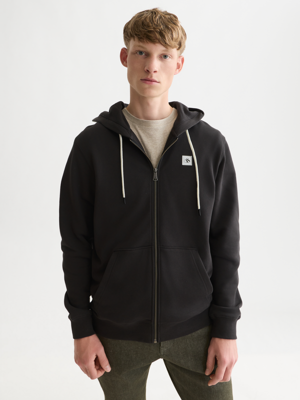 Logo Cotton Zip-Up Hoodie