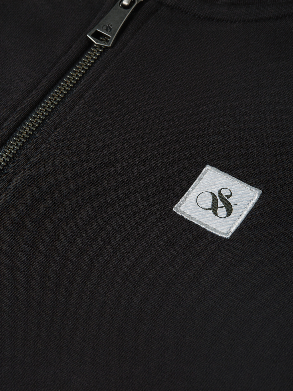 Logo Cotton Zip-Up Hoodie