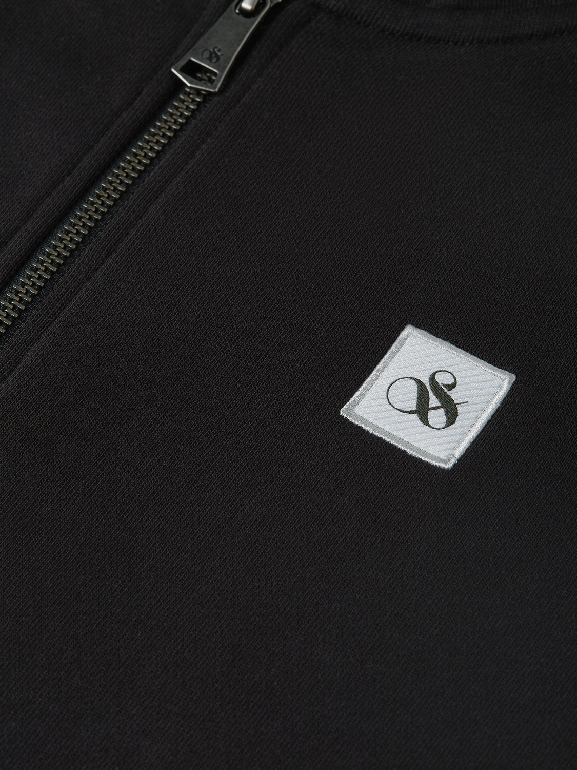 Logo Cotton Zip-Up Hoodie