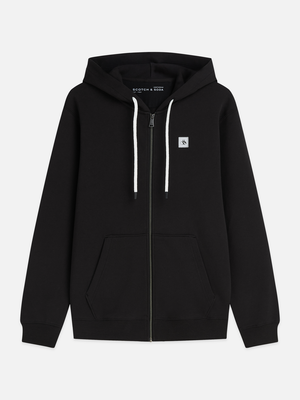 Logo Cotton Zip-Up Hoodie