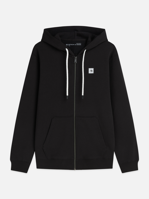 Logo Cotton Zip-Up Hoodie