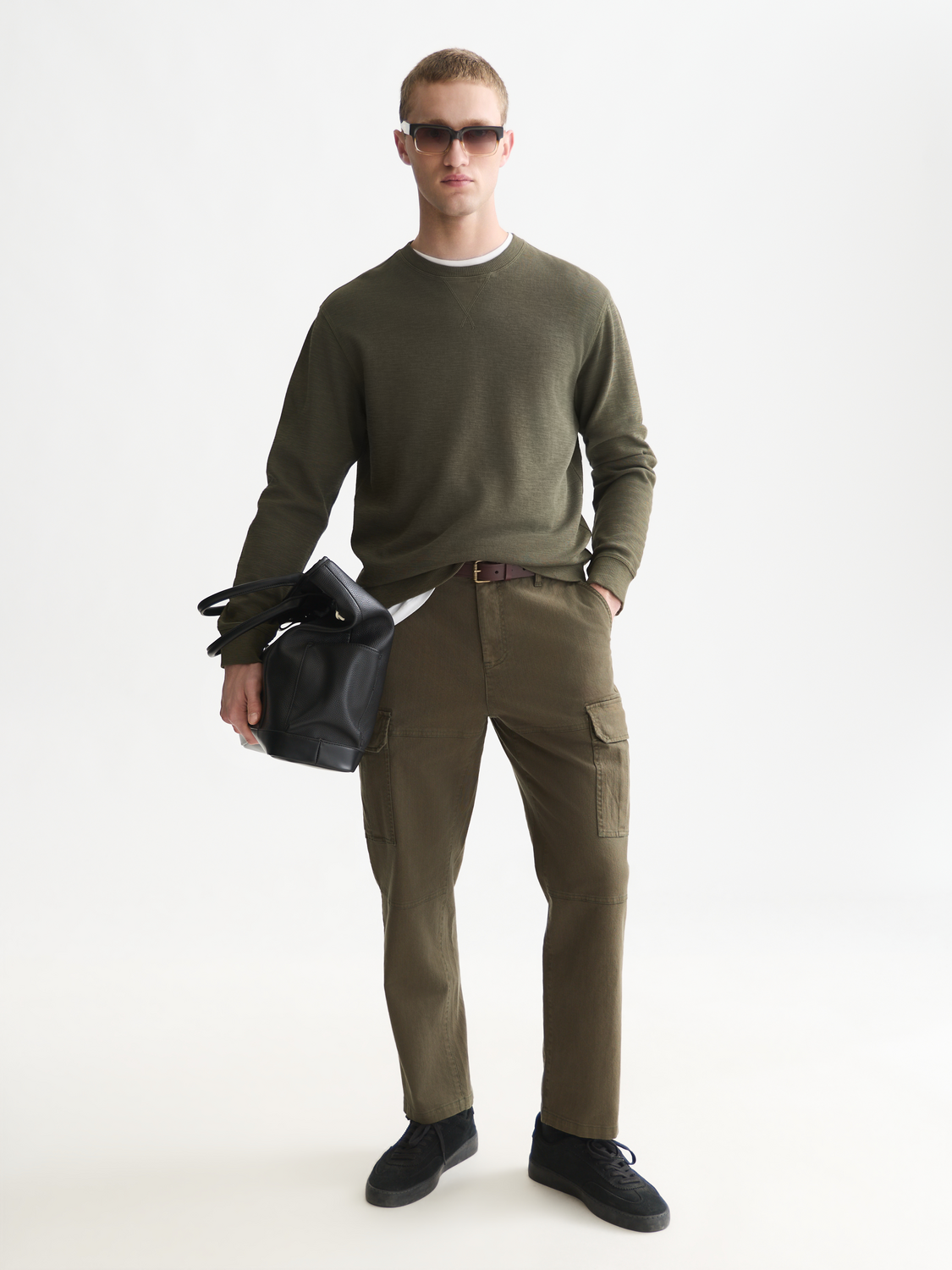 Garment-Dye Regular-Fit Sweatshirt