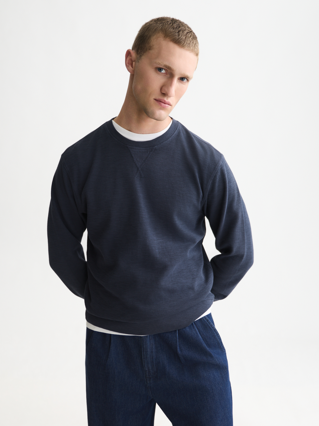 Garment-Dye Regular-Fit Sweatshirt