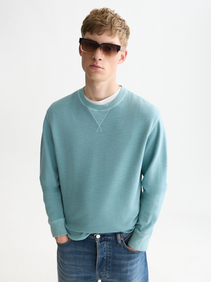 Stückgefärbtes Sweatshirt in regulärer Passform