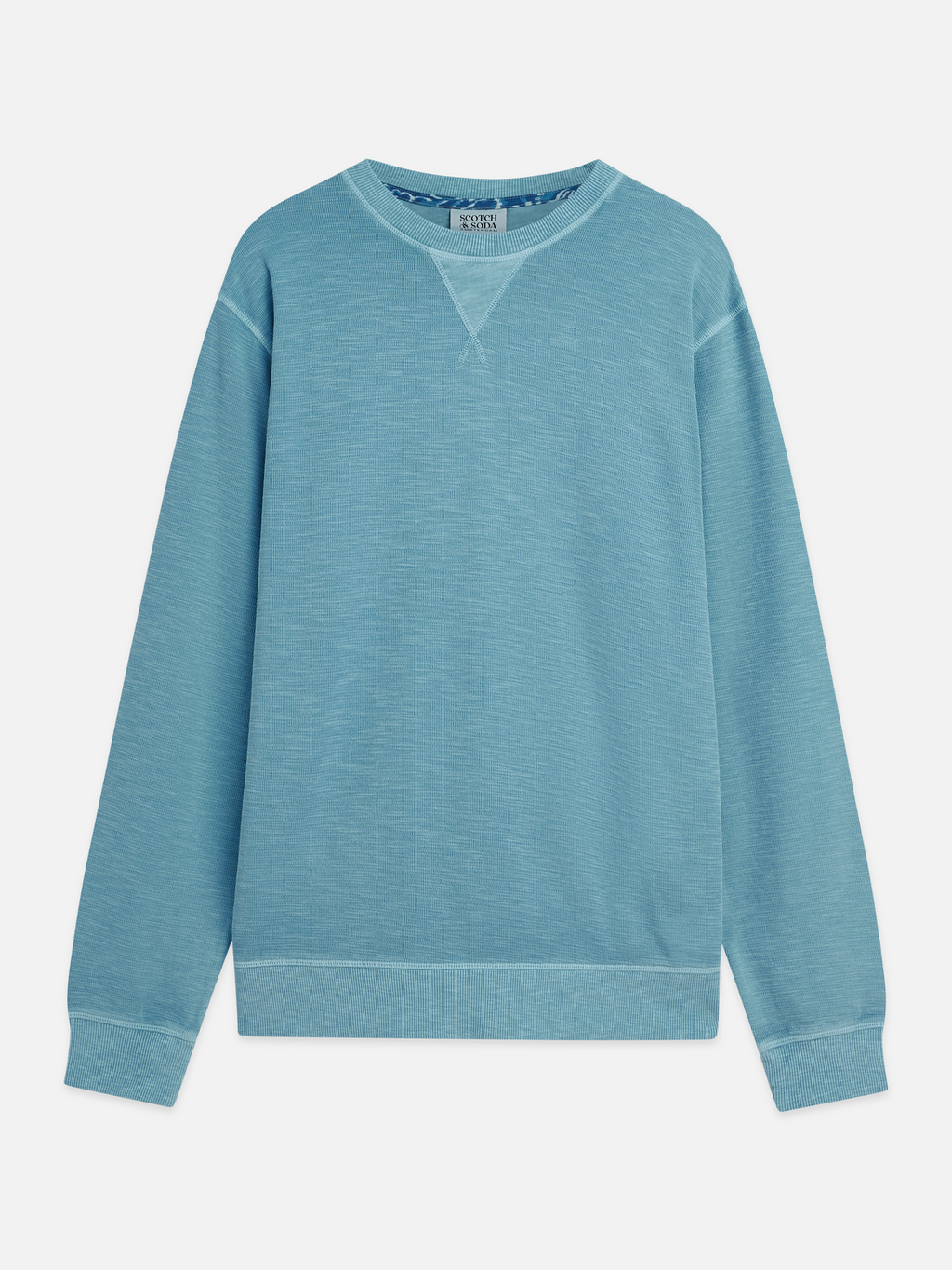 Sweat-shirt coupe droite teint en plongée