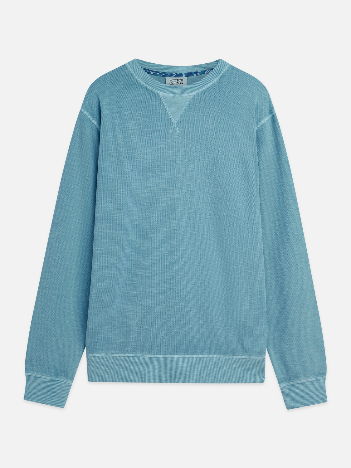 Sweat-shirt coupe droite teint en plongée