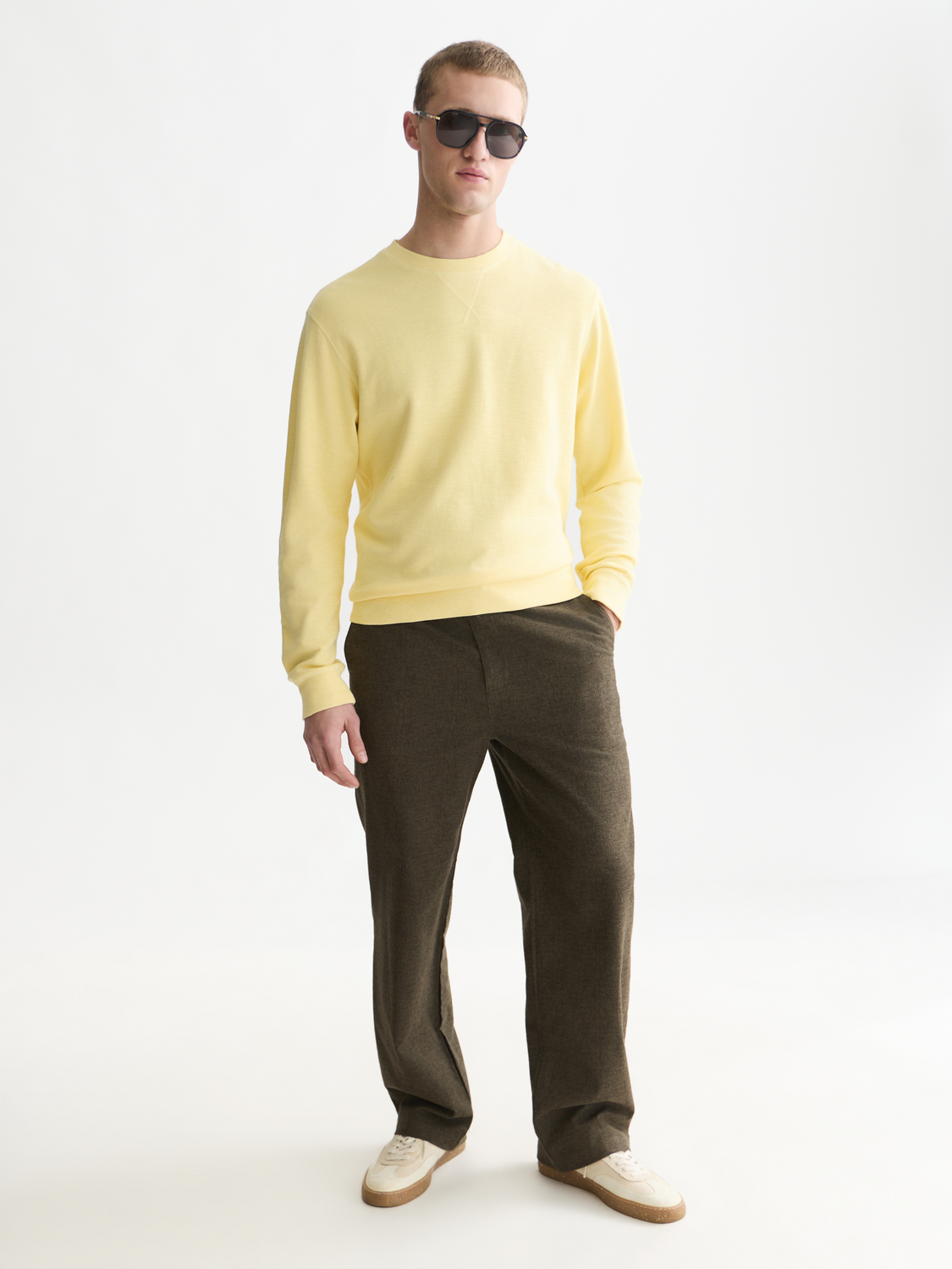 Garment-Dye Regular-Fit Sweatshirt