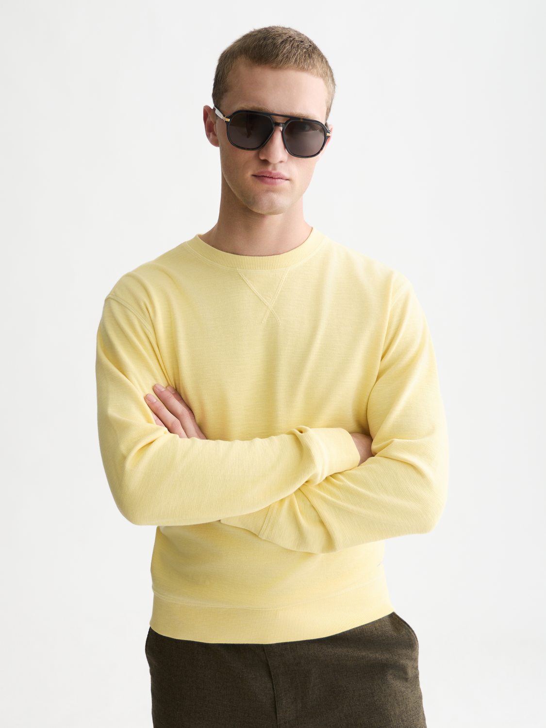 Garment-Dye Regular-Fit Sweatshirt