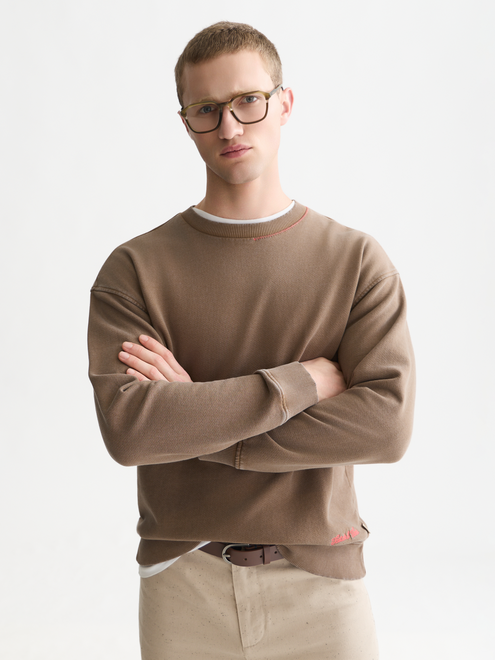 Washed Cotton Relaxed Sweatshirt