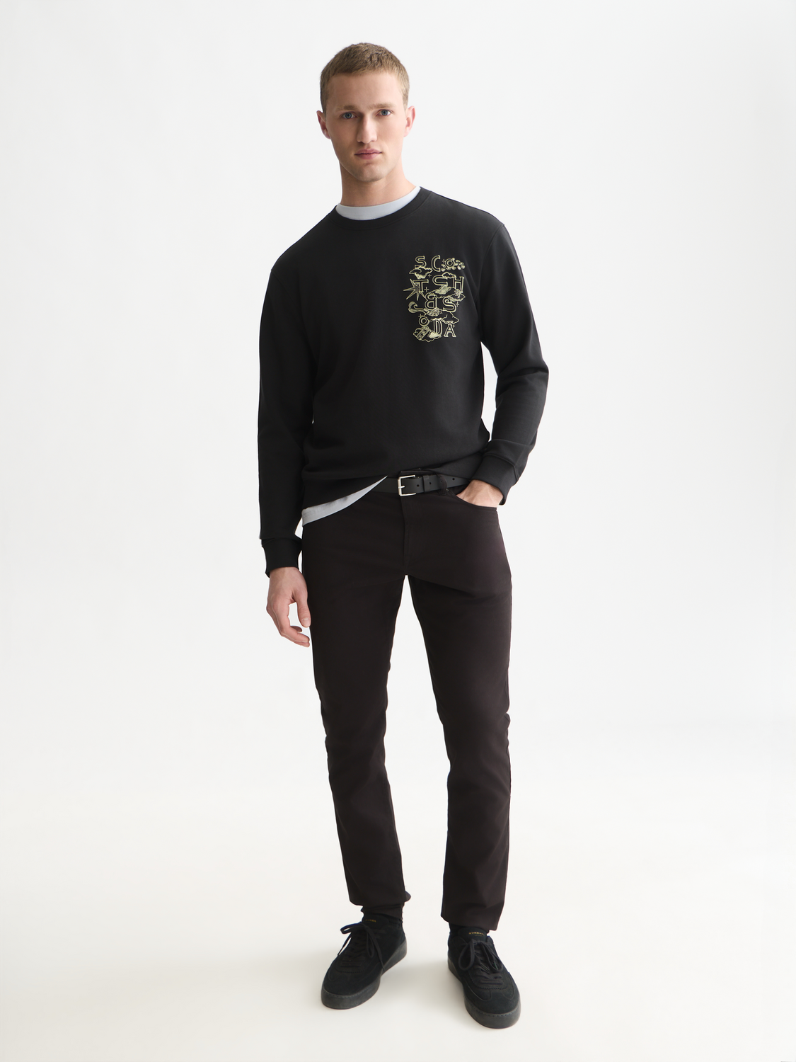 Left Chest Artwork Regular-Fit Sweatshirt