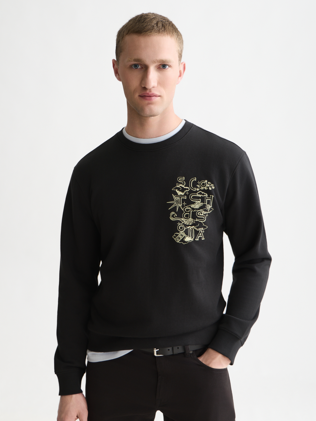 Left Chest Artwork Regular-Fit Sweatshirt