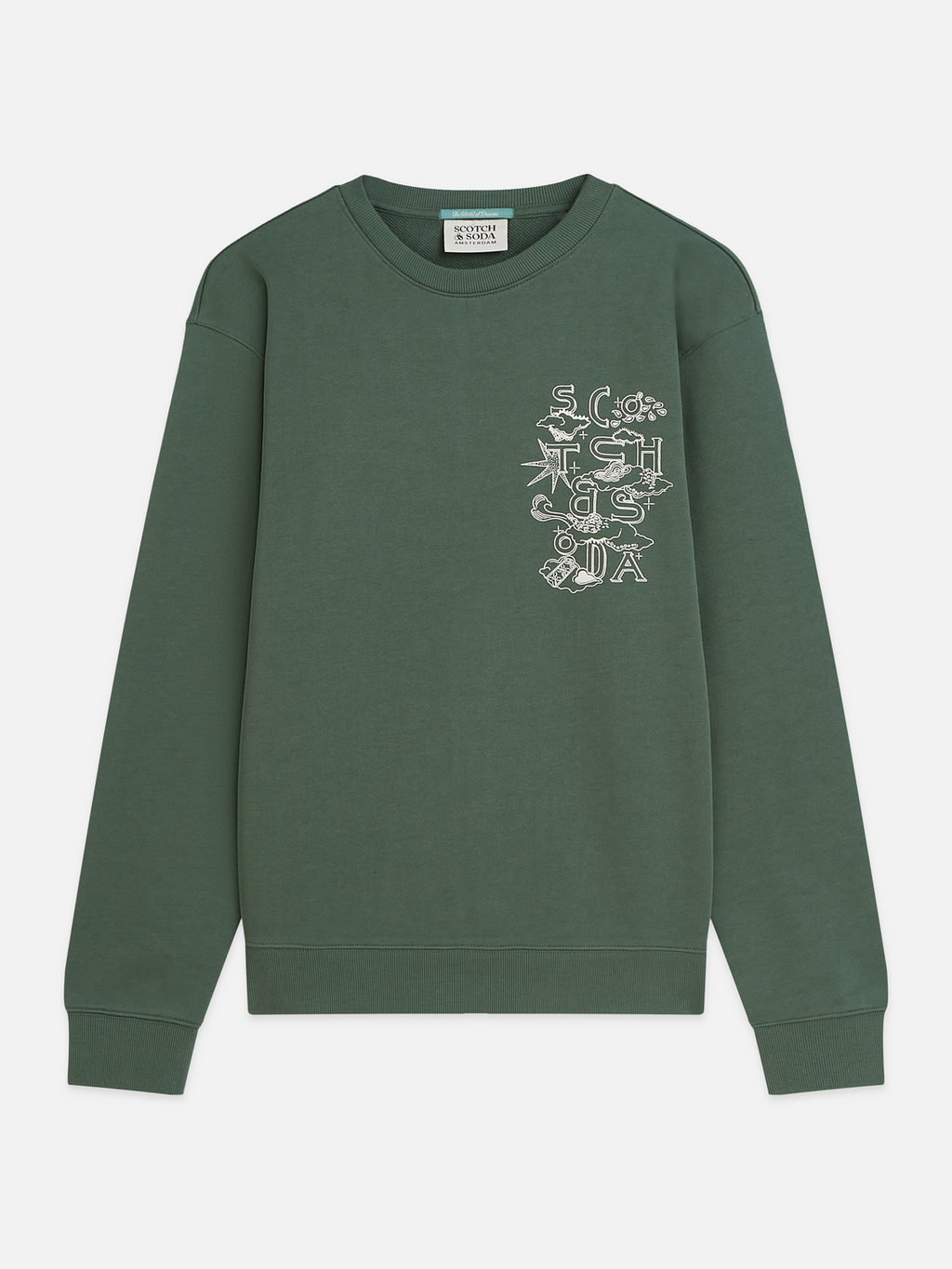 Left Chest Artwork Regular-Fit Sweatshirt