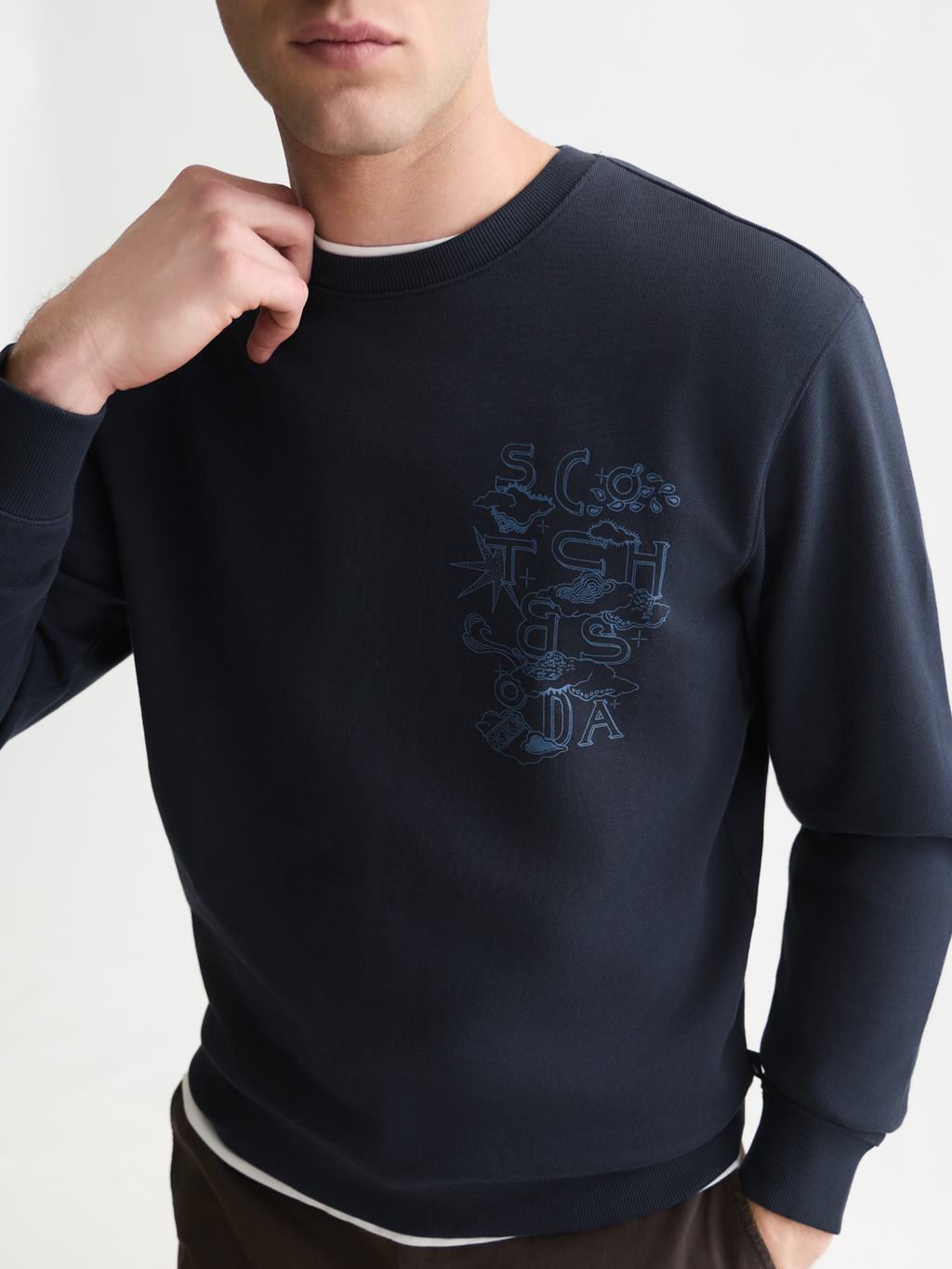 Left Chest Artwork Regular-Fit Sweatshirt