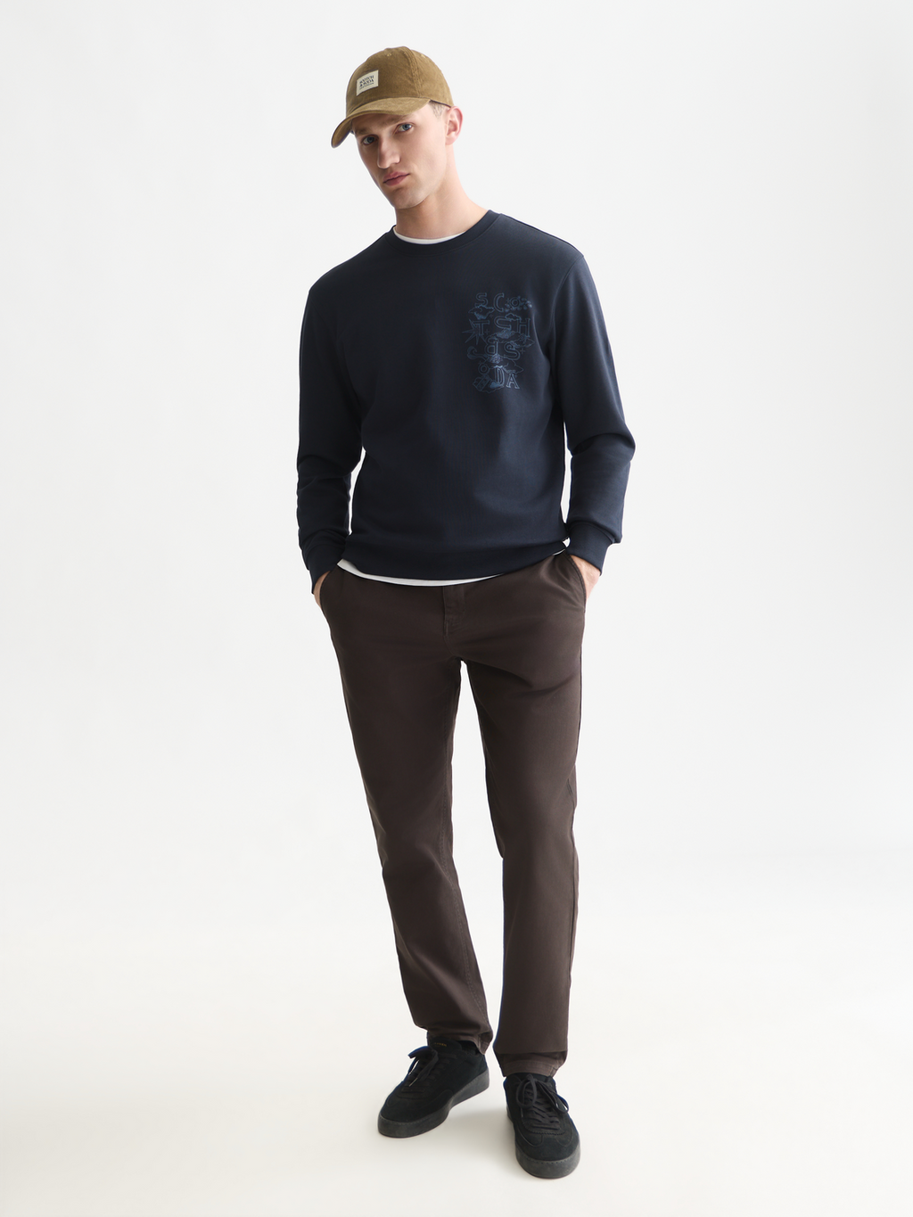 Left Chest Artwork Regular-Fit Sweatshirt