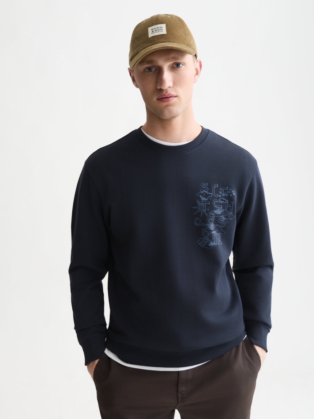 Left Chest Artwork Regular-Fit Sweatshirt