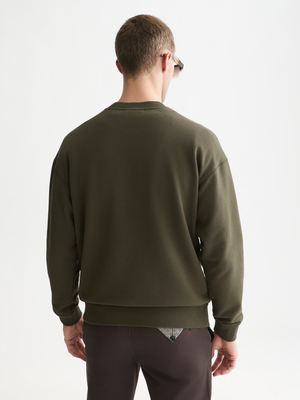 Sweat-shirt coupe décontractée avec broderie sur le devant