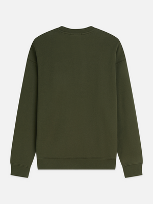 Sweat-shirt coupe décontractée avec broderie sur le devant