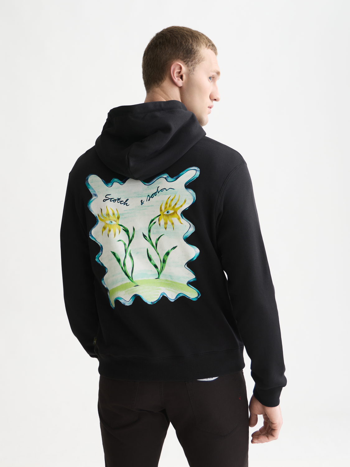 Front And Back Artwork Regular-Fit Hoodie