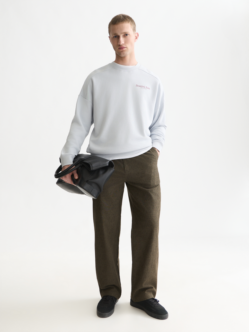 Front And Back Artwork Relaxed-Fit Sweatshirt