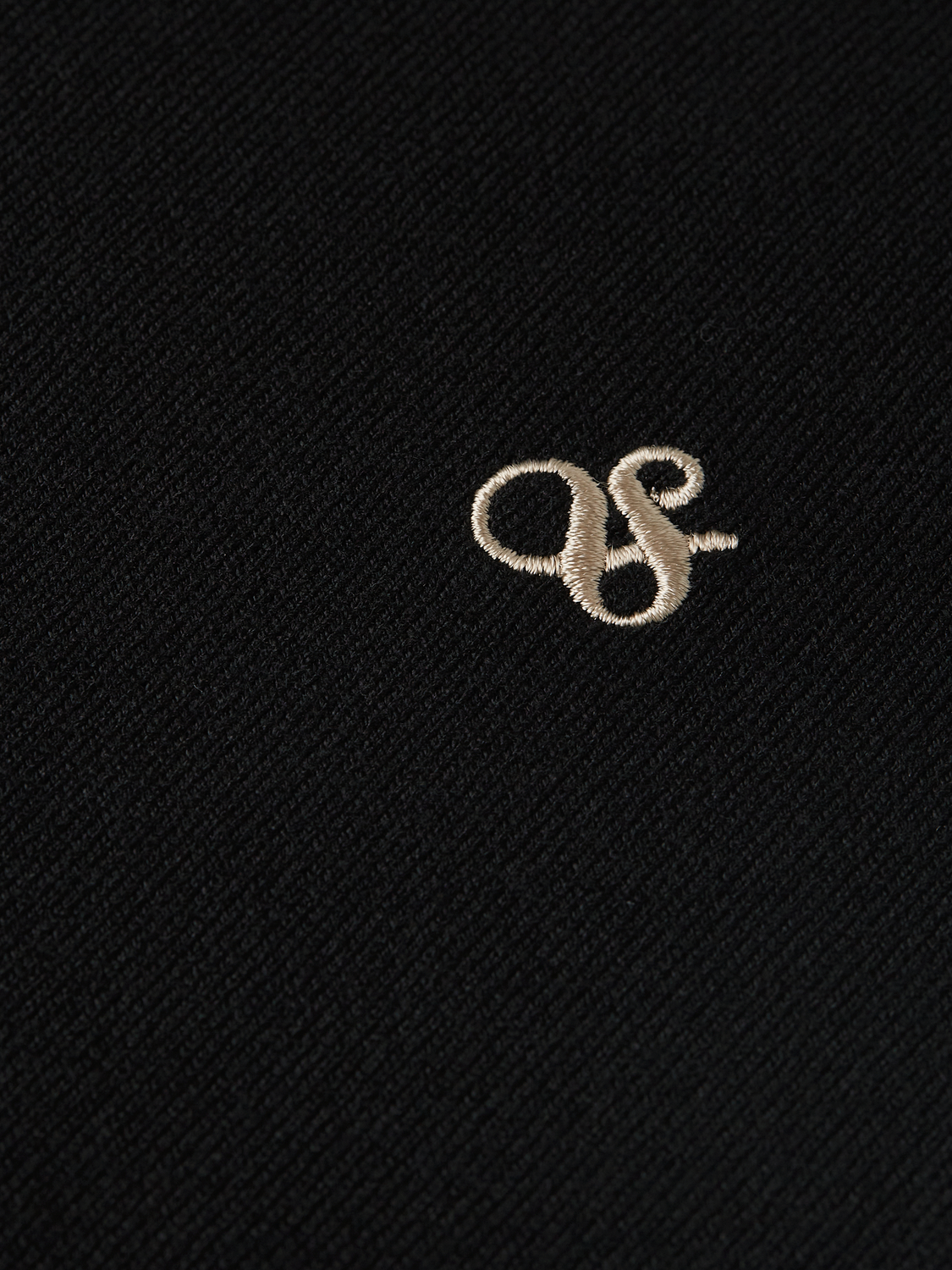 Embroidered Logo Turtleneck Knit Pullover