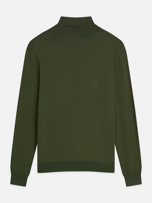 Embroidered Logo Turtleneck Knit Pullover