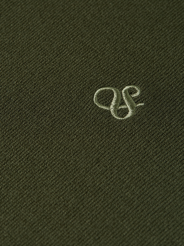 Embroidered Logo Turtleneck Knit Pullover
