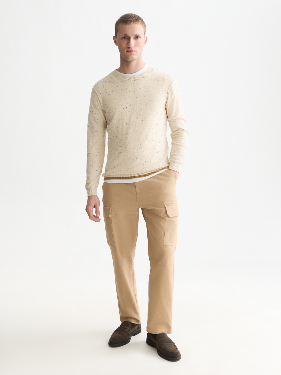 Neps Wool-Blend Regular-Fit Pullover