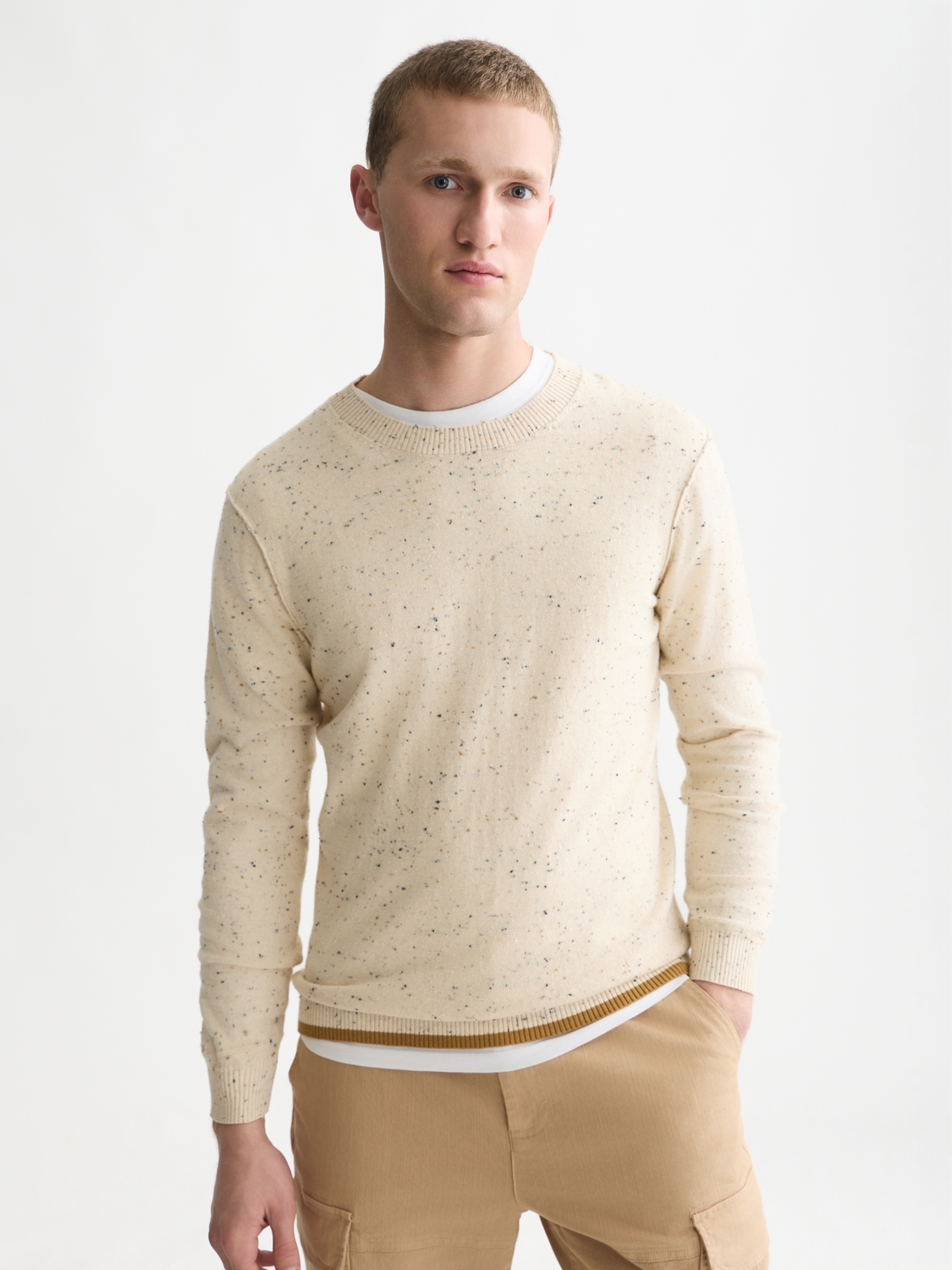 Neps Wool-Blend Regular-Fit Pullover