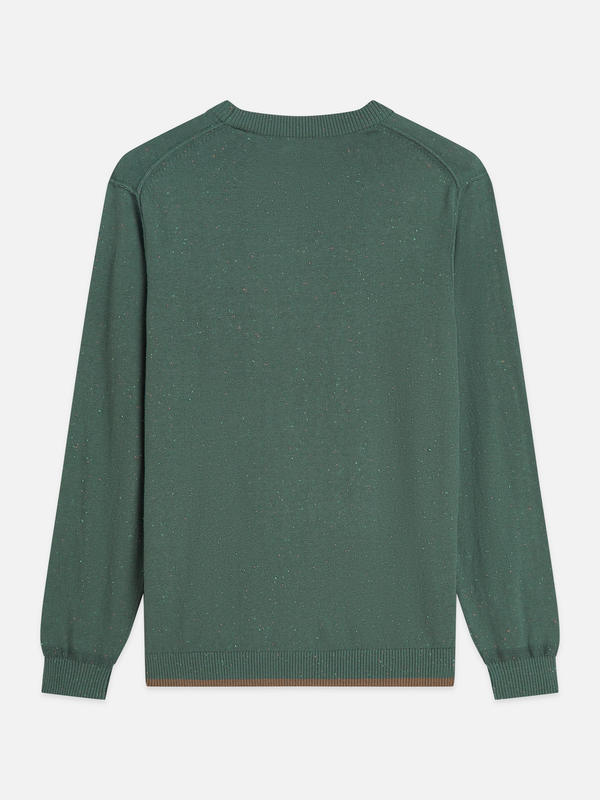 Speckled Wool-Blend Pullover