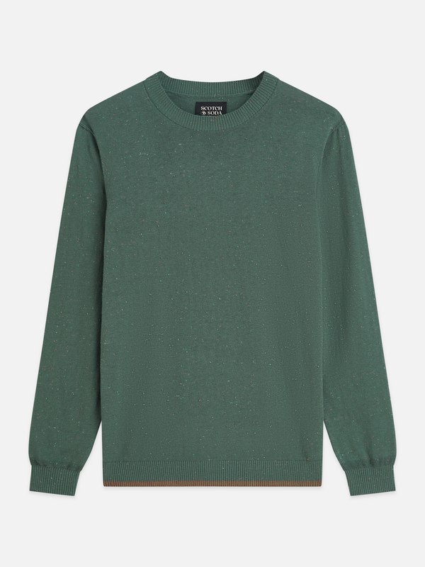 Speckled Wool-Blend Pullover