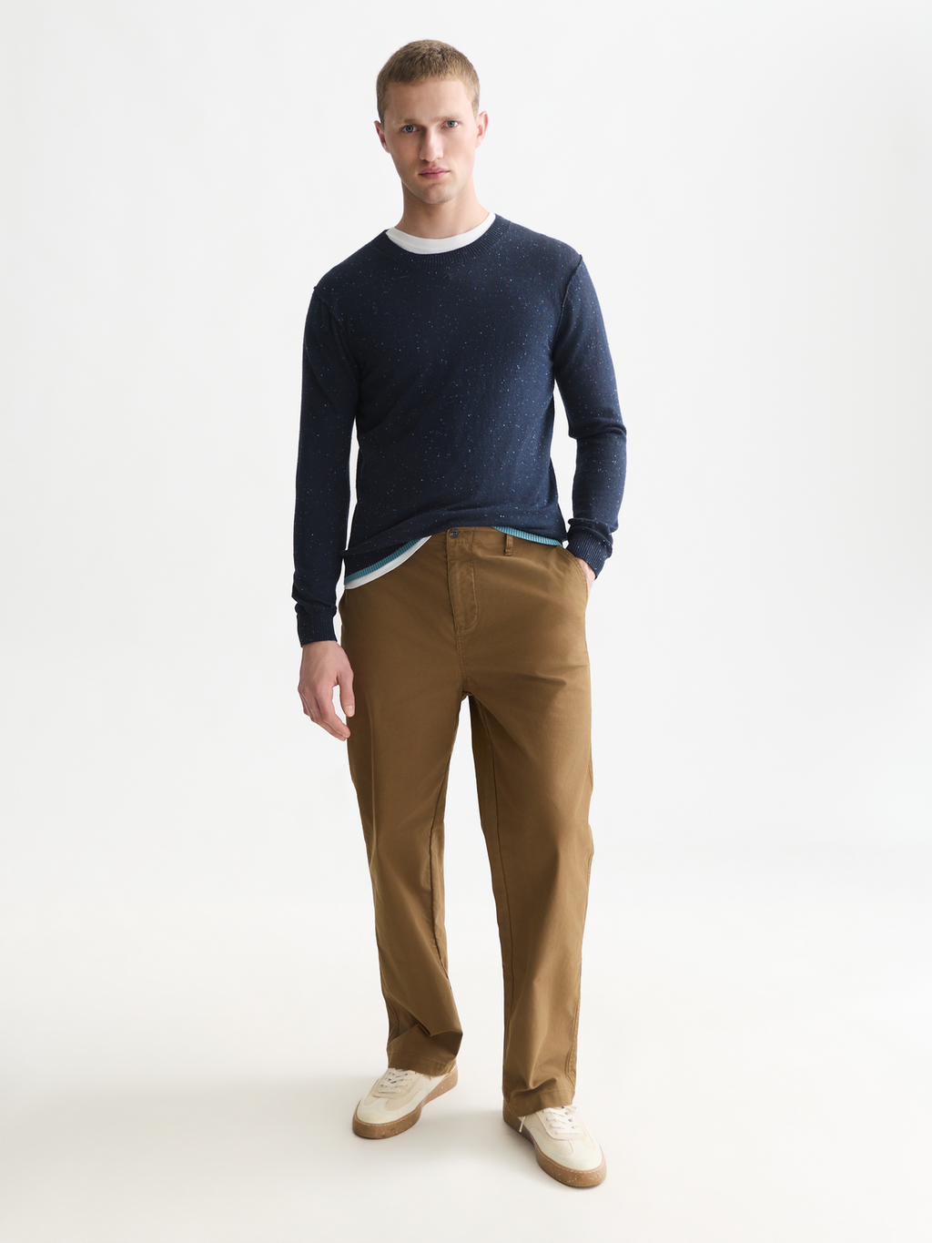 Neps Wool-Blend Regular-Fit Pullover