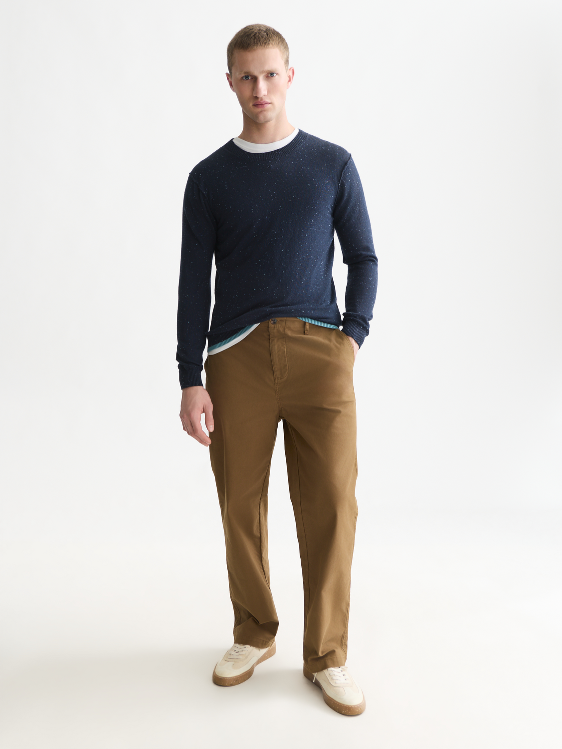 Neps Wool-Blend Regular-Fit Pullover
