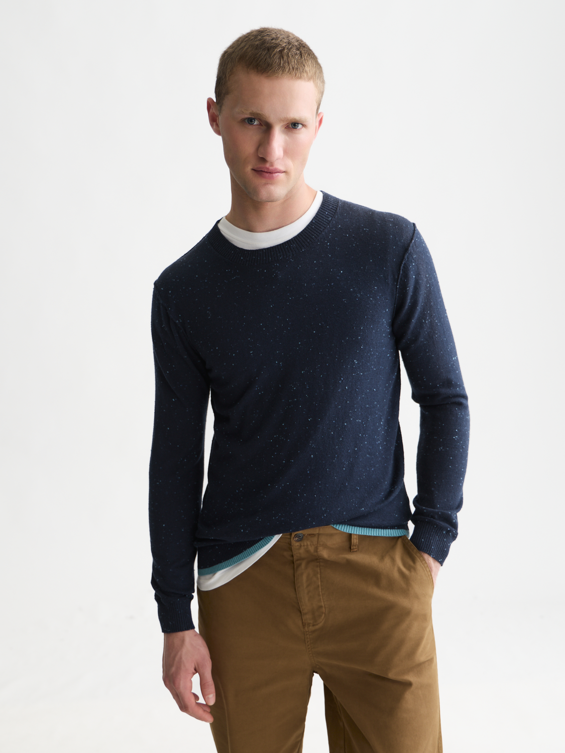 Neps Wool-Blend Regular-Fit Pullover
