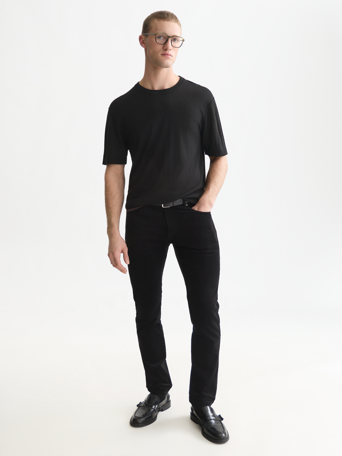 Knitted Wool-Blend Relaxed T-Shirt