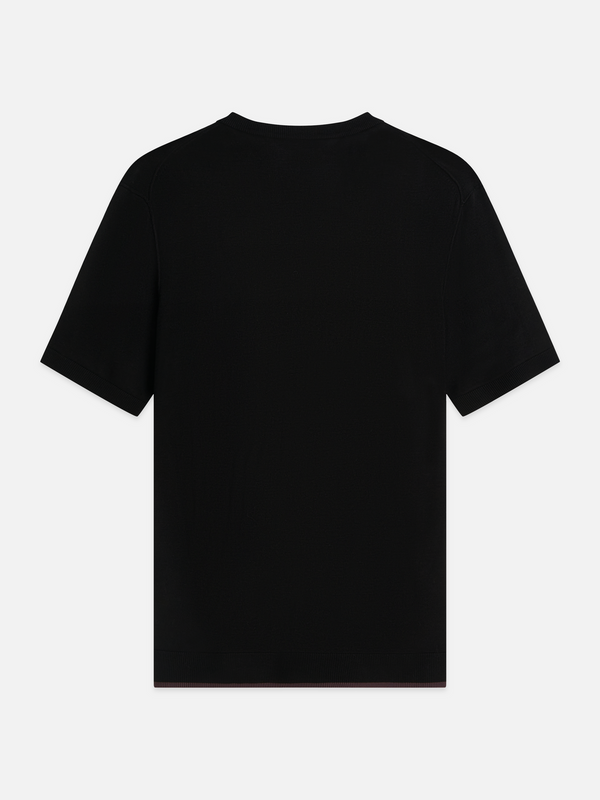 Knitted Wool-Blend Relaxed T-Shirt