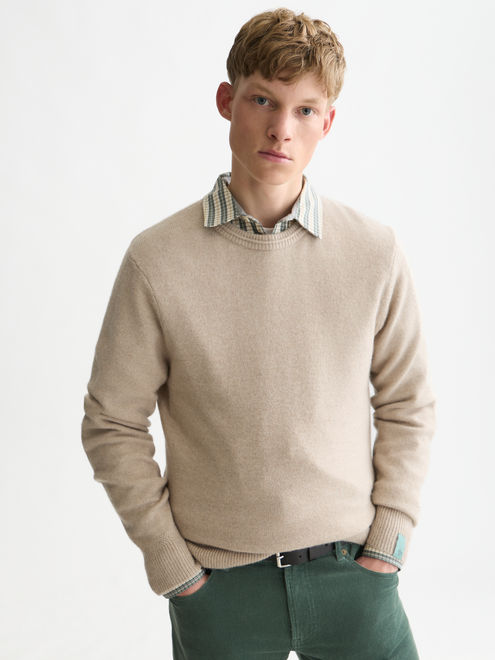 Soft Knit Wool-Blend Pullover