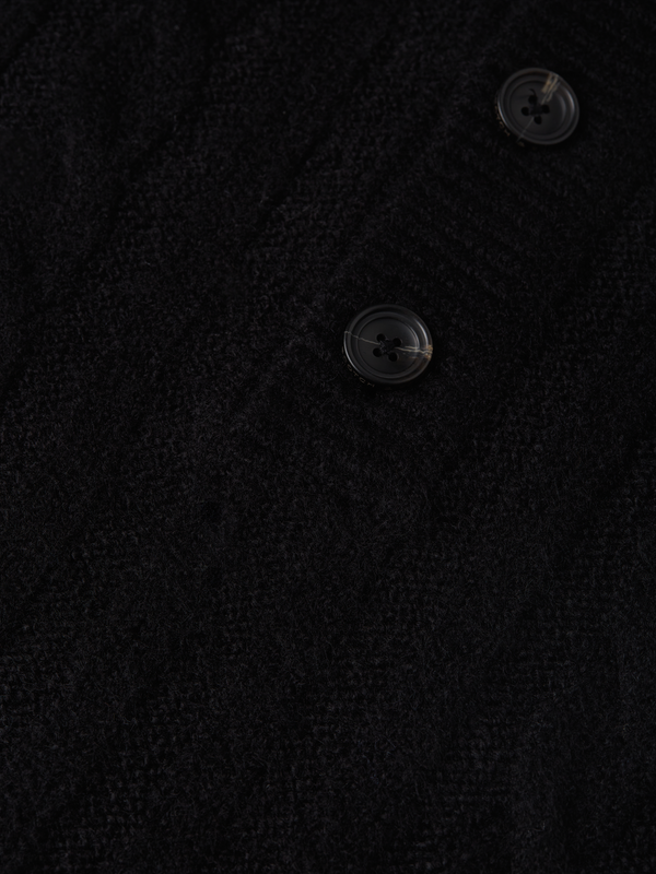 Soft Cable-Knit Wool-Blend Polo Pullover