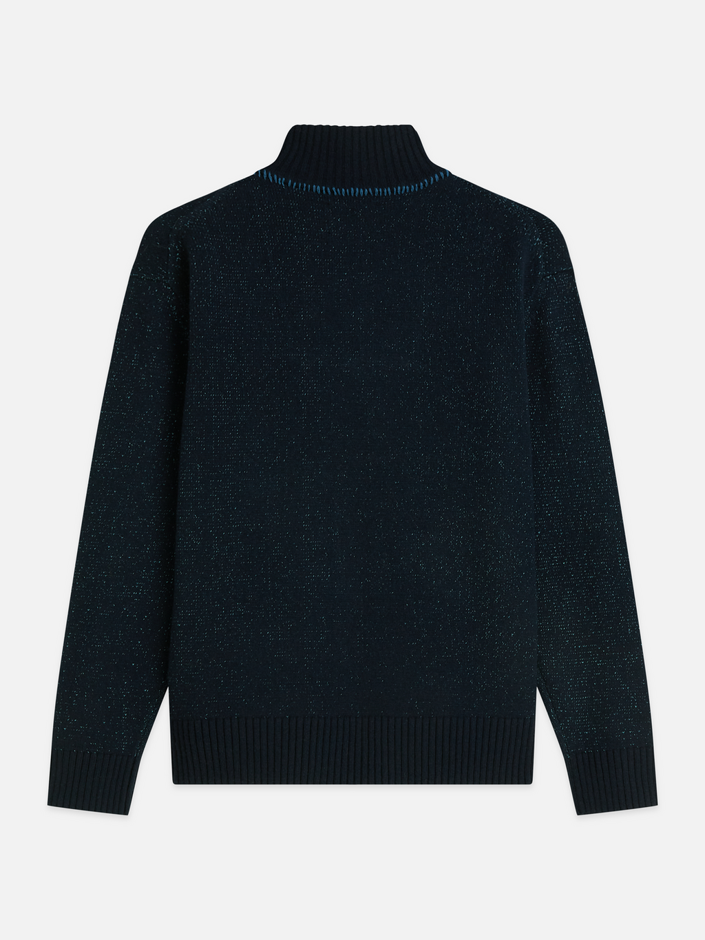 Cotton-Wool Blend Zip Pullover