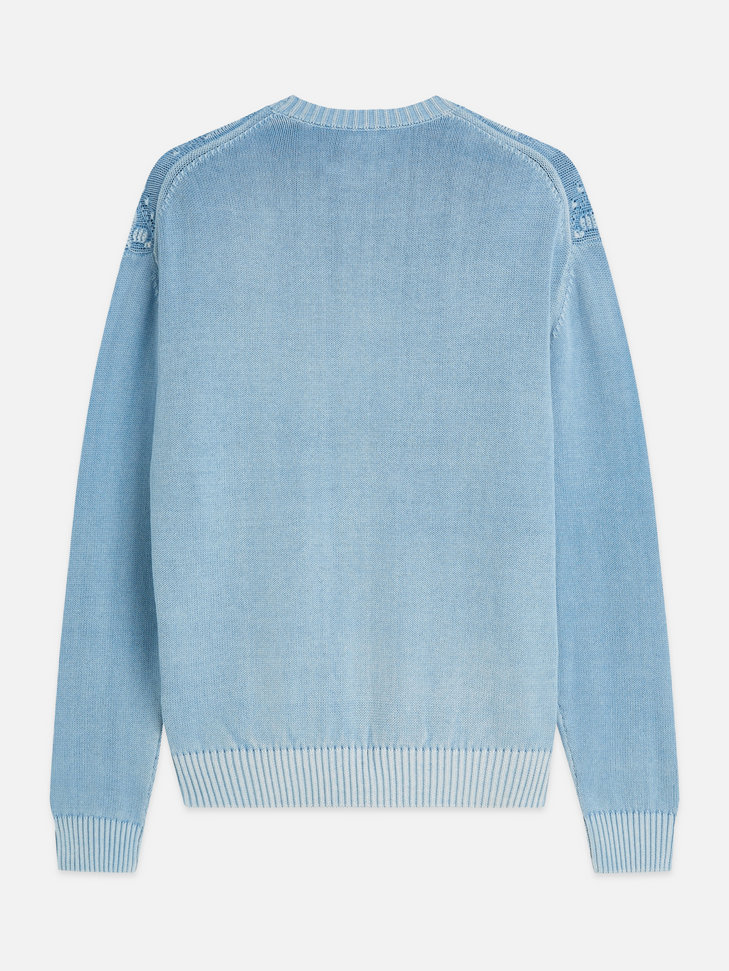 Structured Cotton Dropped Shoulder Pullover